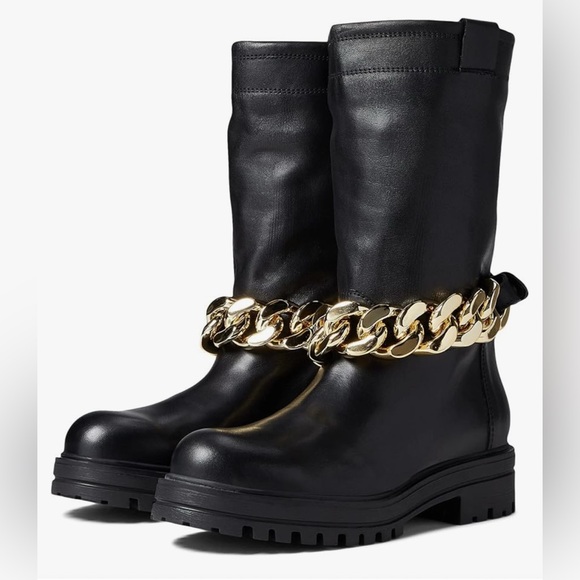 Steve Madden Shoes - Steve Madden Womens Devotion Leather Slip On Mid-Calf Boots 7.5